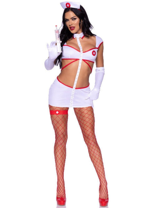 4 PC Heartstopping Nurse Womens Costume