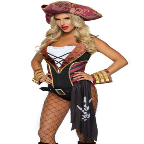 4 PC Sultry Swashbuckler Costume