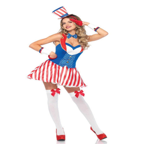 4 PC Yankee Doodle Darlin Costume