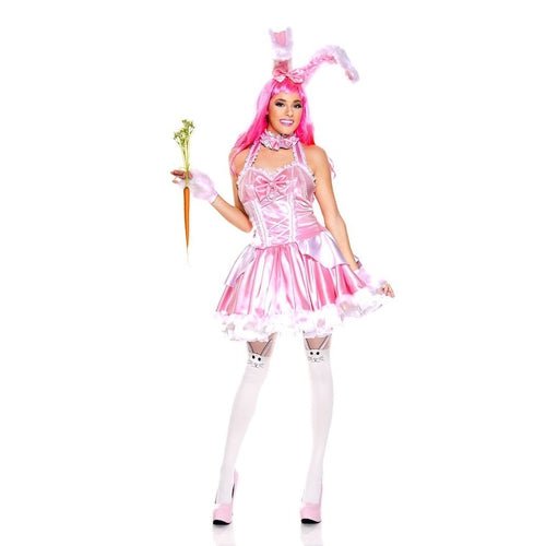 5 PC  Bunny Babe Womens  Costume