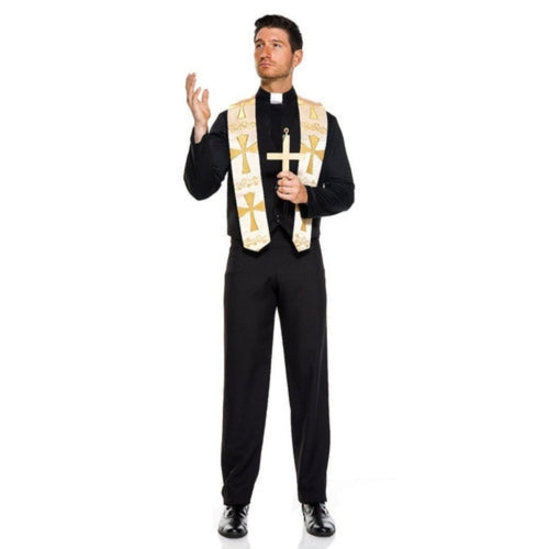 5 PC Priest Mens Costume