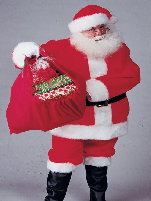 8 Piece Regal  Plush Santa Suit