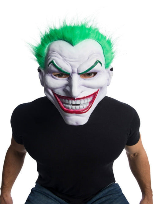 Adult Joker Clown Mask with Hair