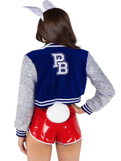 3PC Playboy Cheer Squad X-Large / Blue/Black