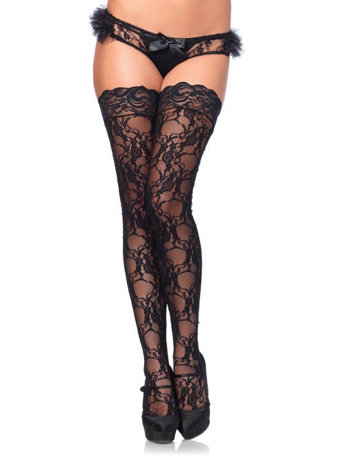 Bree Floral Lace Thigh Highs