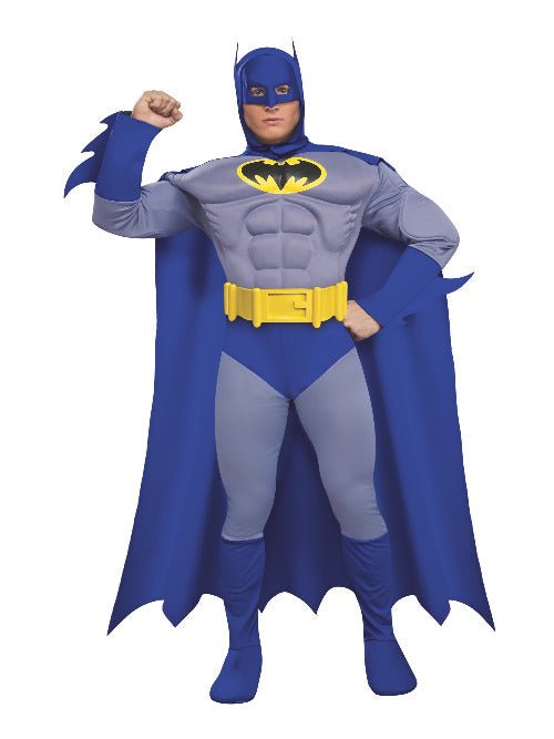 Deluxe Muscle Chest Adult Batman Costume - Brave and the Bold