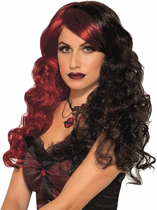 Forum Novelties Women's Crimson Night Red and Black Costume Wig