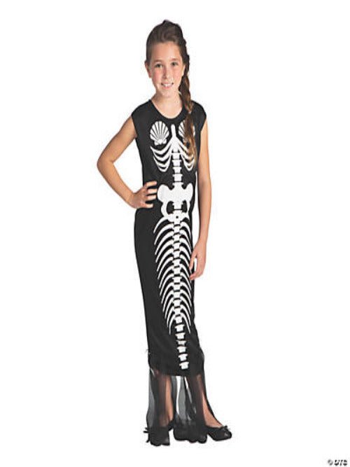 Girl’s Mermaid Skeleton Costume