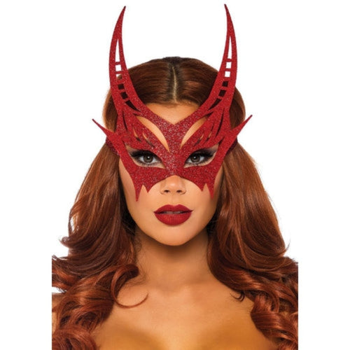 Glitter Die Cut Devil Masquerade Mask