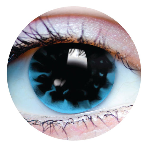 Loki - Black & Blue Colored Contact lenses