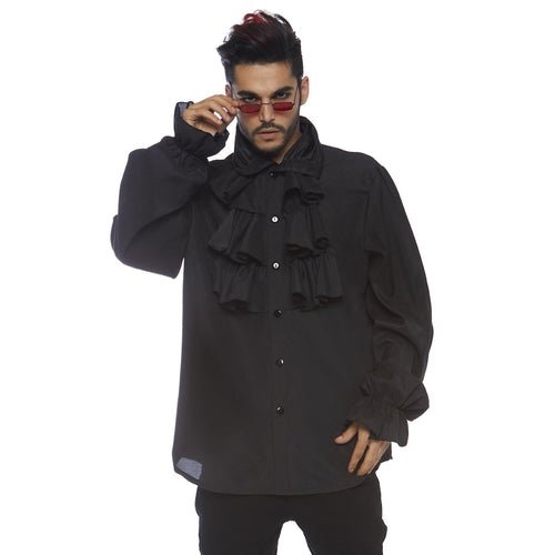 Mens Ruffle Front Costume Shirt