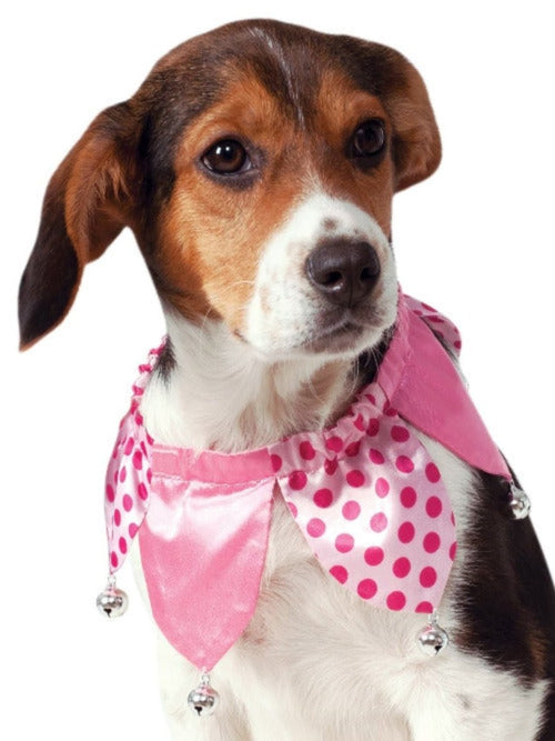 Pet Pink Jester Collar Costume