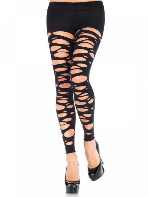 Posy Tattered Footless Tights