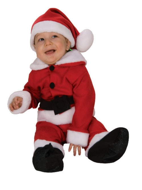 Rubie's Costume Fleece Baby Santa Romper Costume and Hat