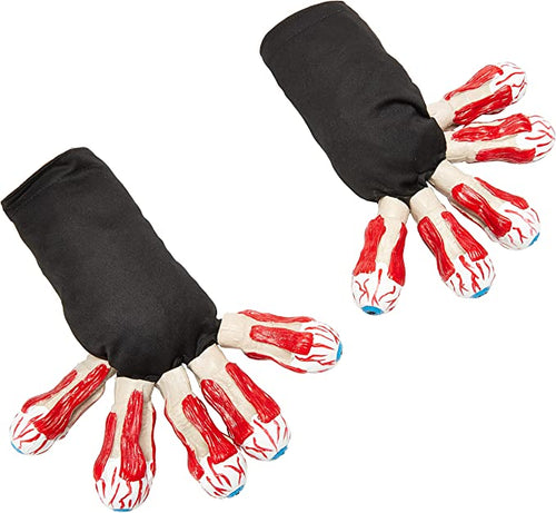 Rubie's Costume Men's Beetlejuice Adult Gloves with Eyeballs