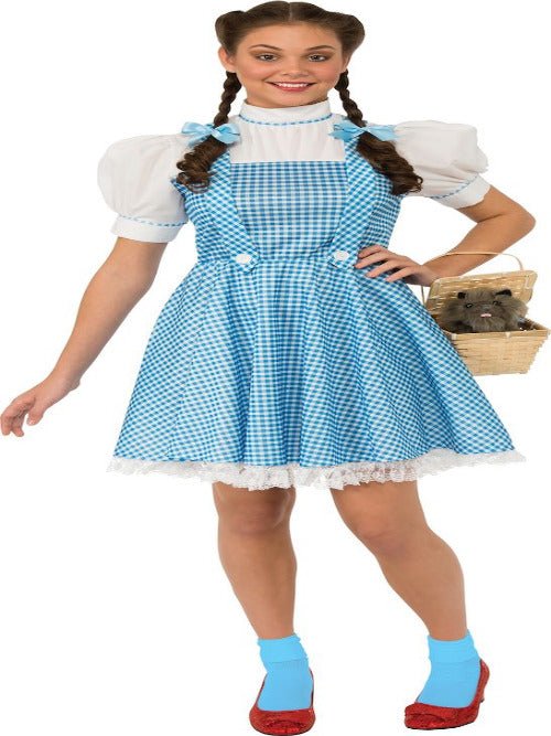 Rubie's Costume Teen Wizard Oz Adult Dorothy Dress Hair Bows