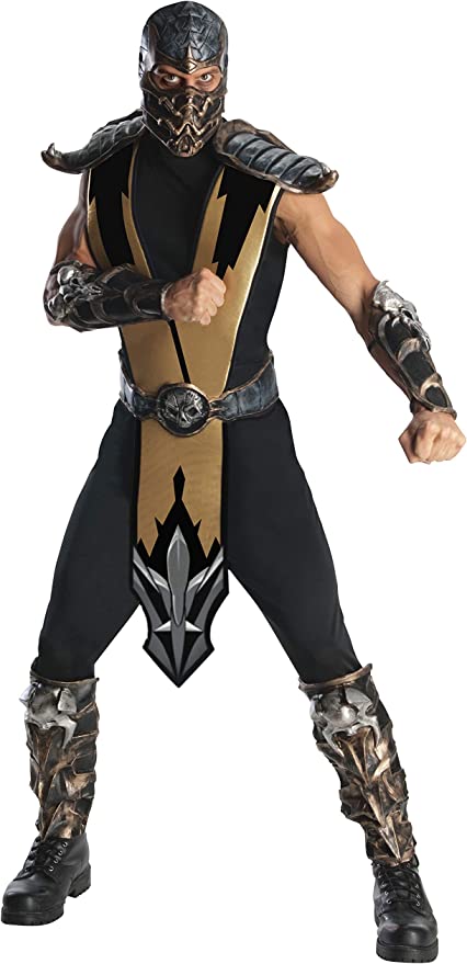 Rubie's Men Mortal Kombat Deluxe Scorpion Adult Sized Costumes