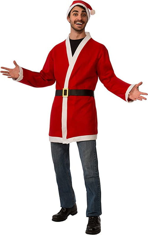 Rubie's Men's Clausplay Santa Jacket with Belt and Hat