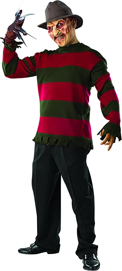 Rubie's Men's Nightmare On Elm St Deluxe Freddy Sweater with Mask