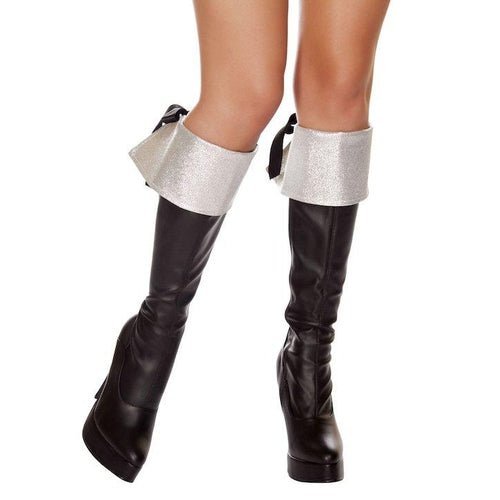 Silver Glitter Boot Covers