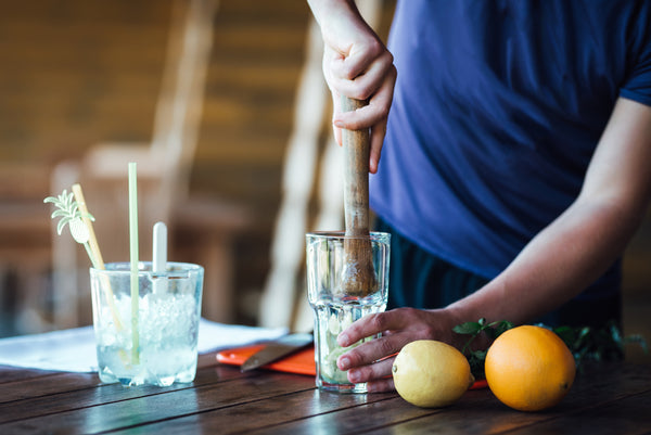 Bartender preparing cocktail