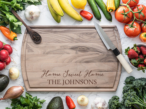 Arched Richlite Cutting Board with Juice Groove (Dishwasher Safe)