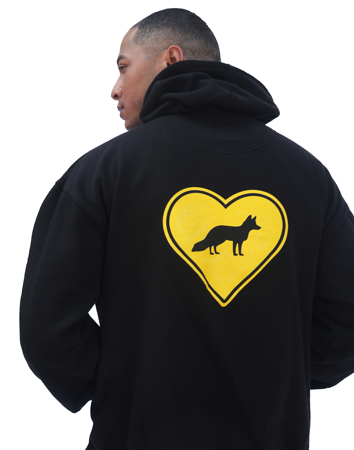 FREE THE ANIMALS  Black Fox Hoodie