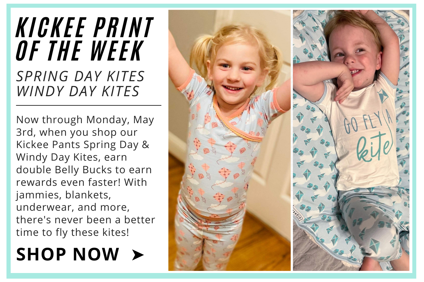 print of the week kickee pants kites