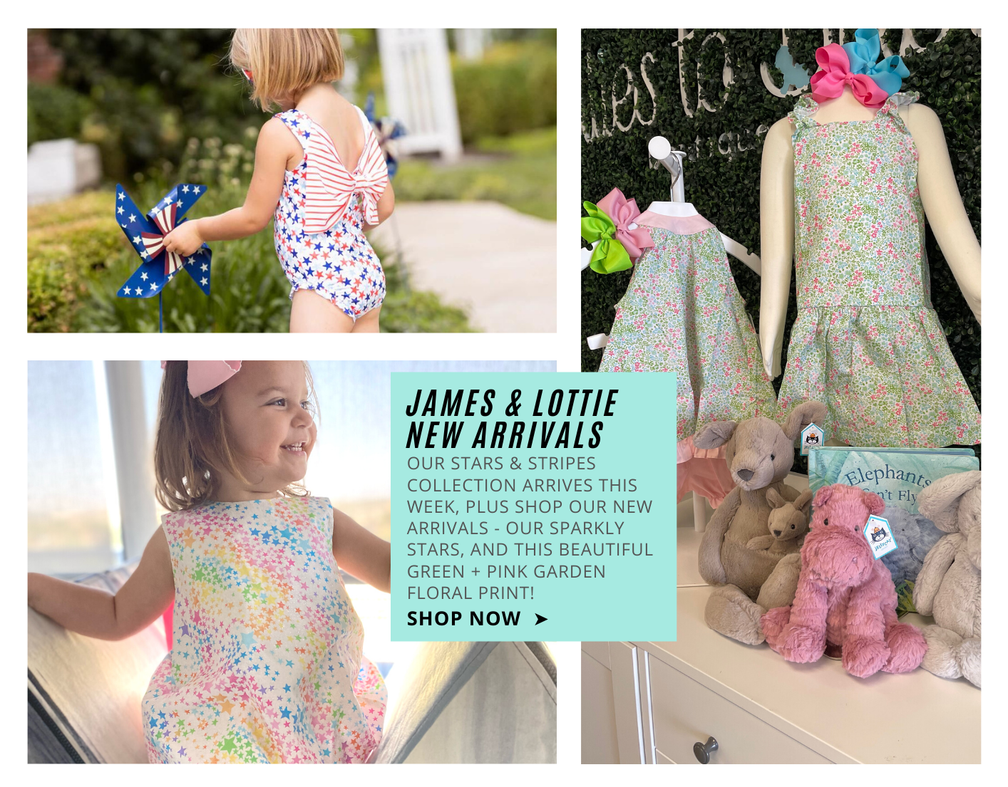 james & lottie new arrivals