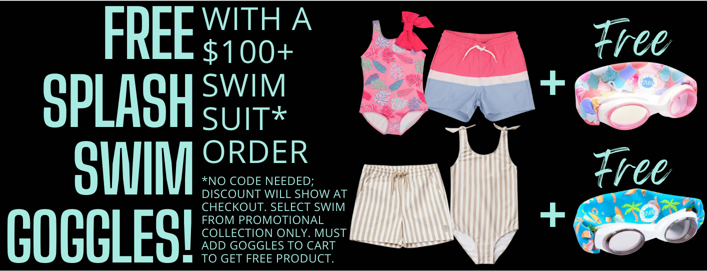 free splash swim goggles with purchase of select swim