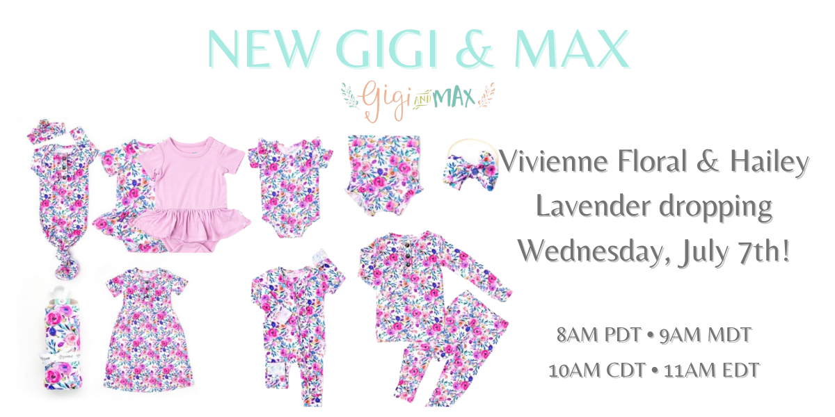 gigi and max vivienne lavendar floral