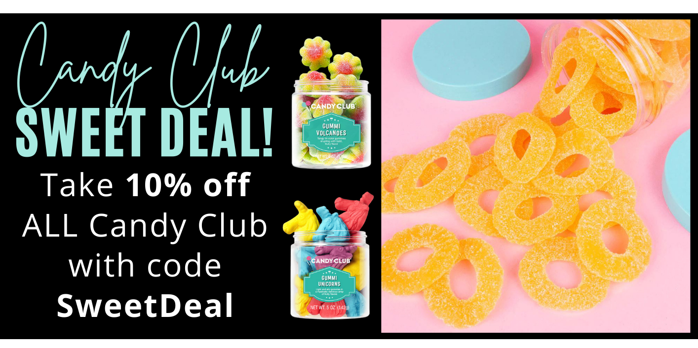 candy club sale 10% off with code sweetdeal