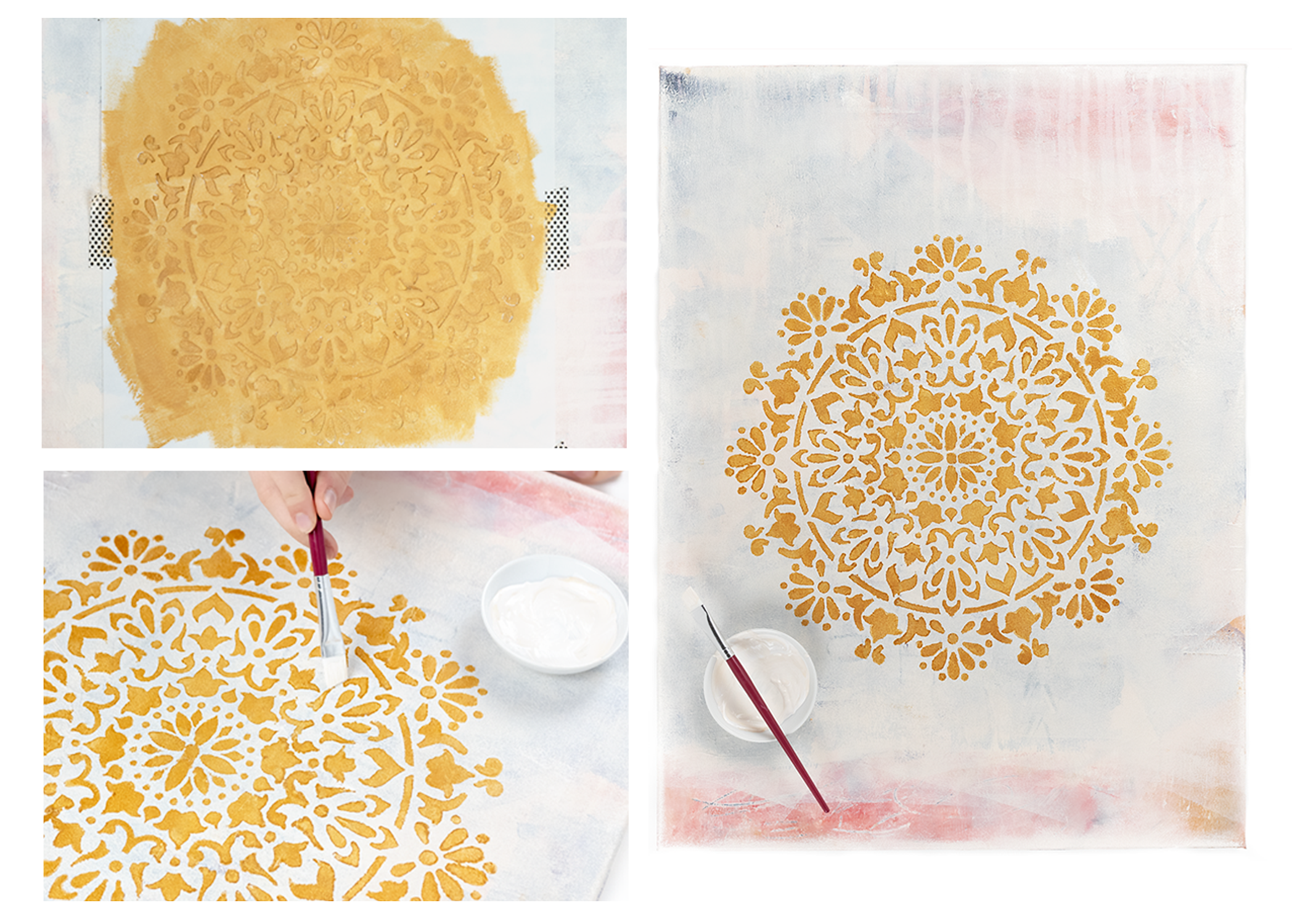 Stencil paints for stenciling on metal surfaces