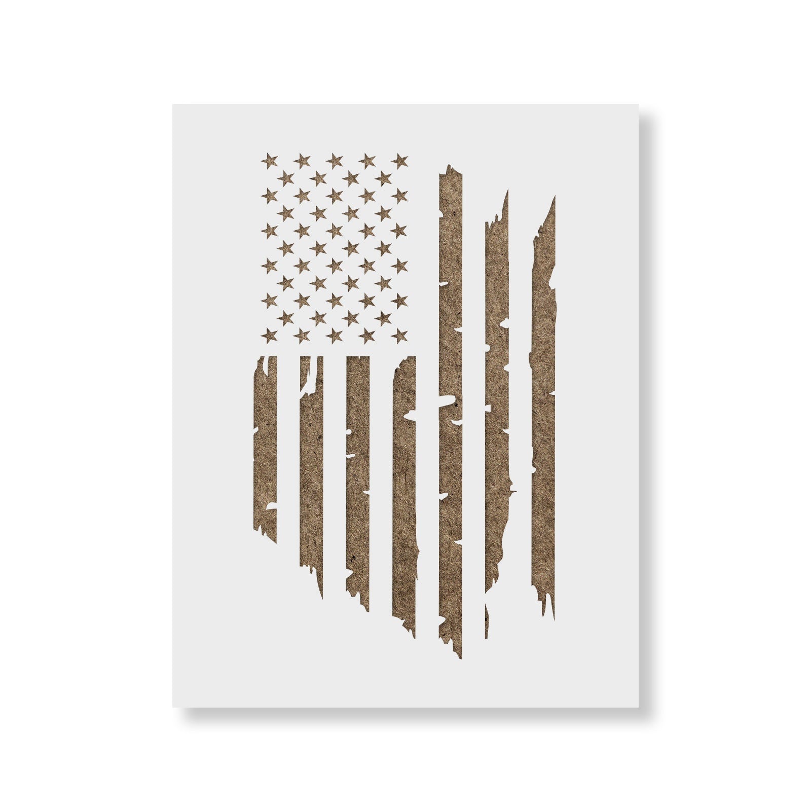 Primitive American Flag Stencil, Reusable Stencil, Paint Your Own