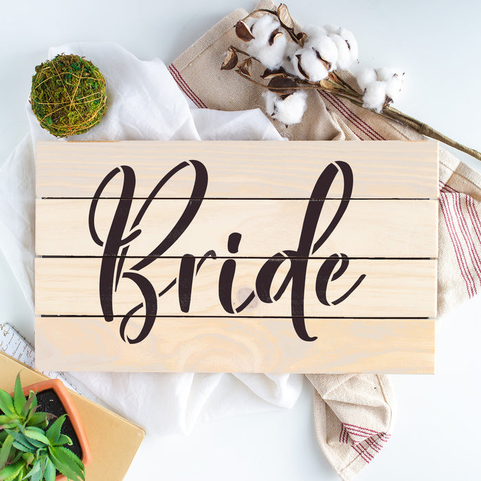 Bride Stencil for Crafting & DIY