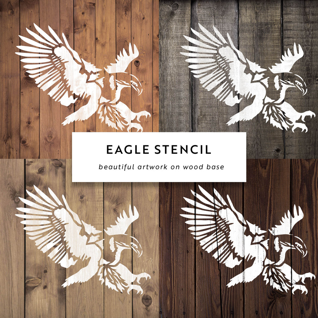 Eagle Stencil Template for DIY Craft Projects Stencil Revolution