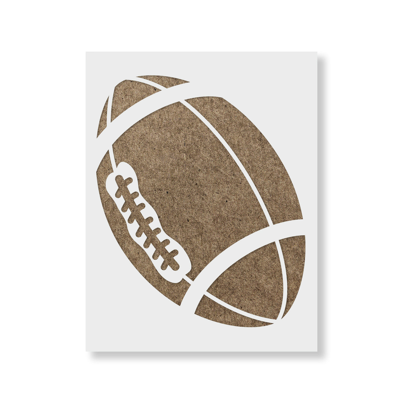 Football Stencil for Sports Fans - Durable Stencil Made in USA