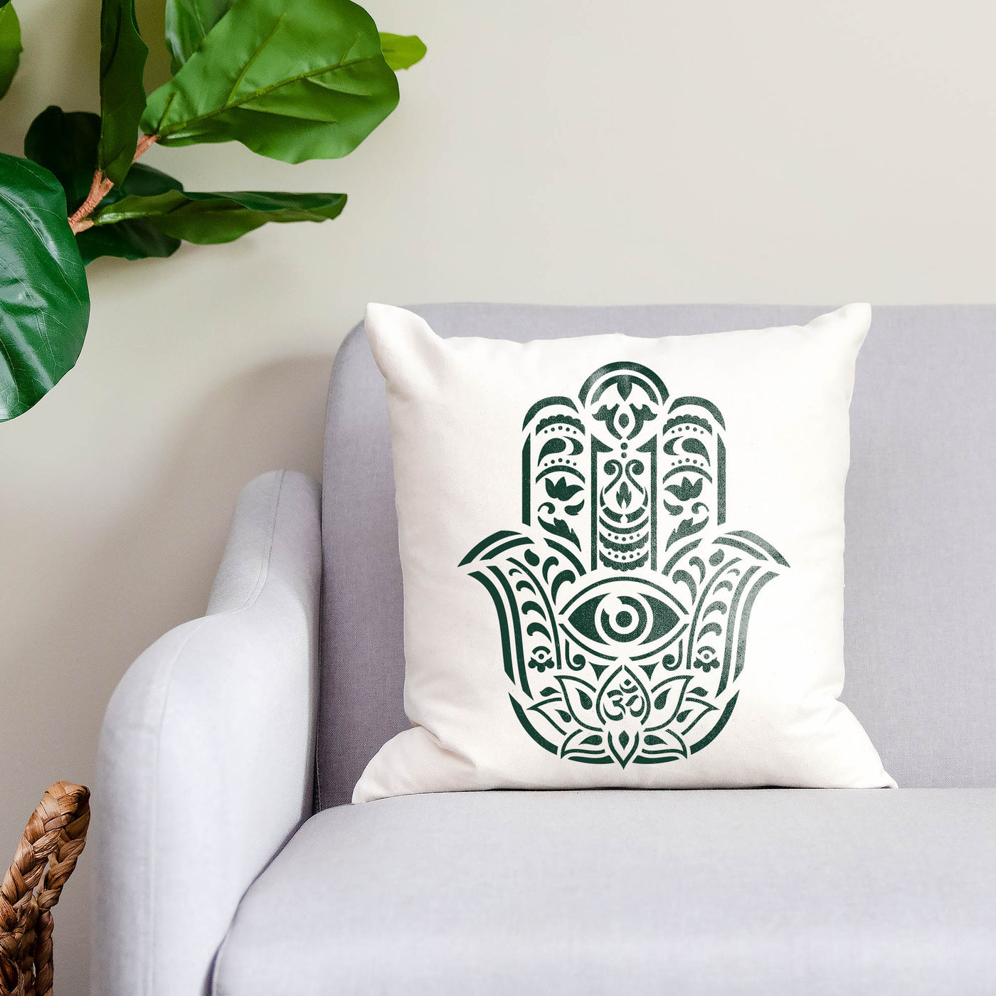 Hamsa Palm Mandala Stencil - Reusable Decor Stencil in Various Sizes