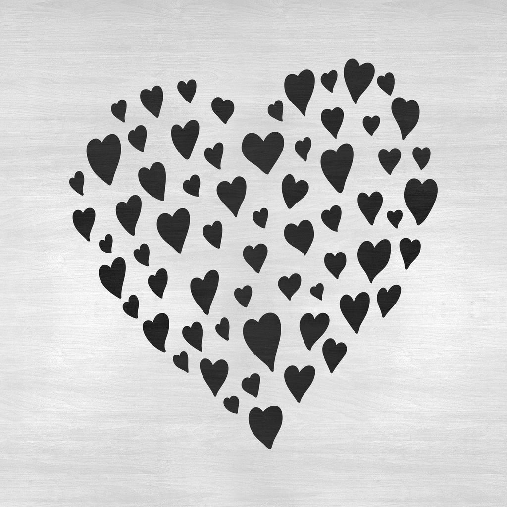 Heart of Hearts Love Valentine Stencil | Stencil Revolution