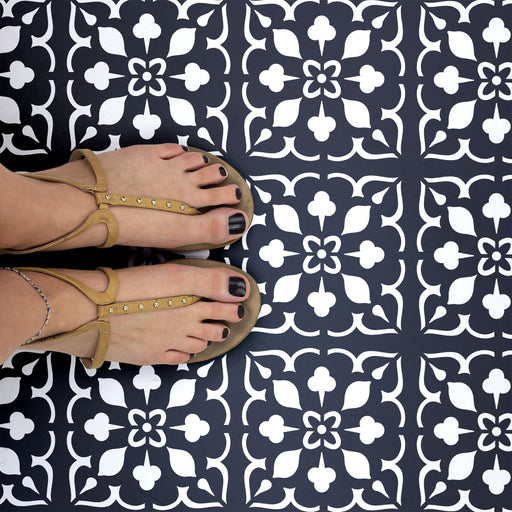 Freya Tile Stencil - Perfect ceramic tile stencil for a DIY floor