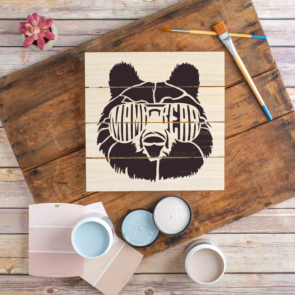 Download Mama Bear Sunglasses Stencil | Stencil Revolution