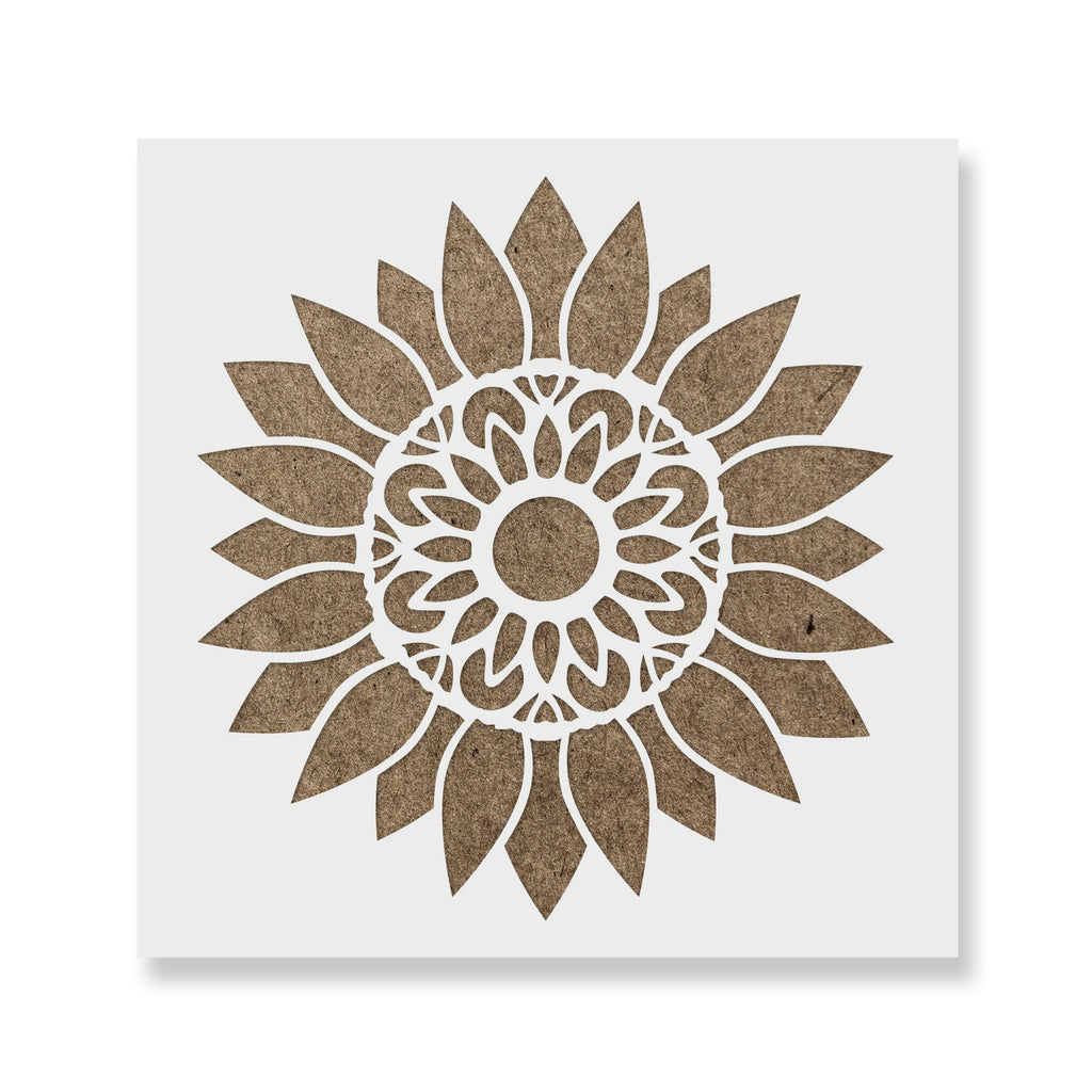 mandala sunflower stencil stencil revolution