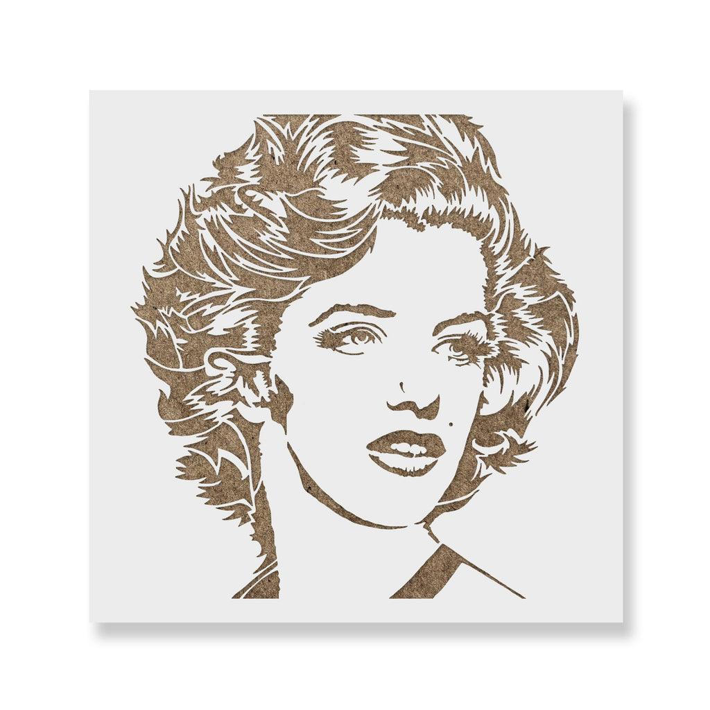 Marilyn Monroe Stencil Laser Cut On Reusable Mylar