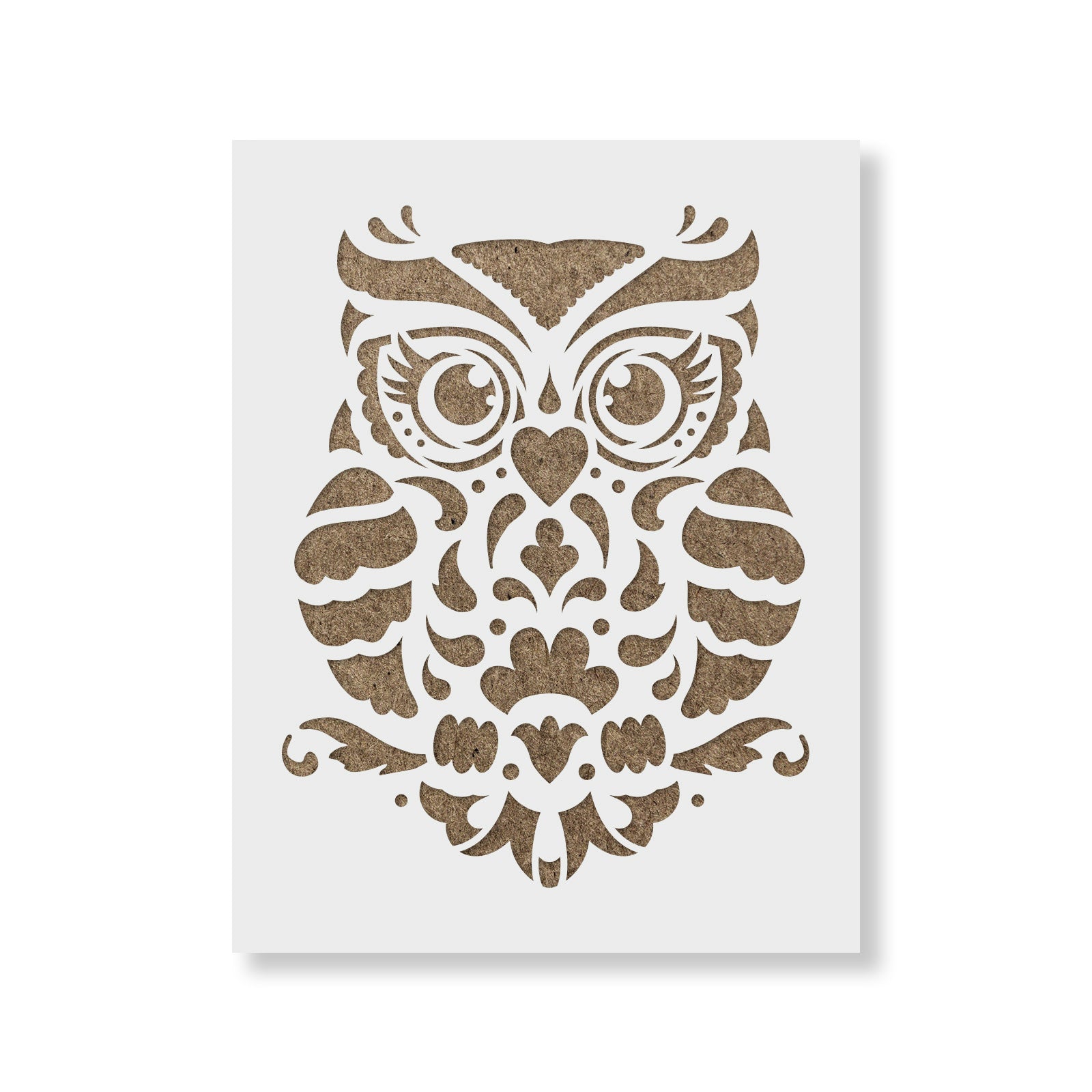 owl stencil printable painting