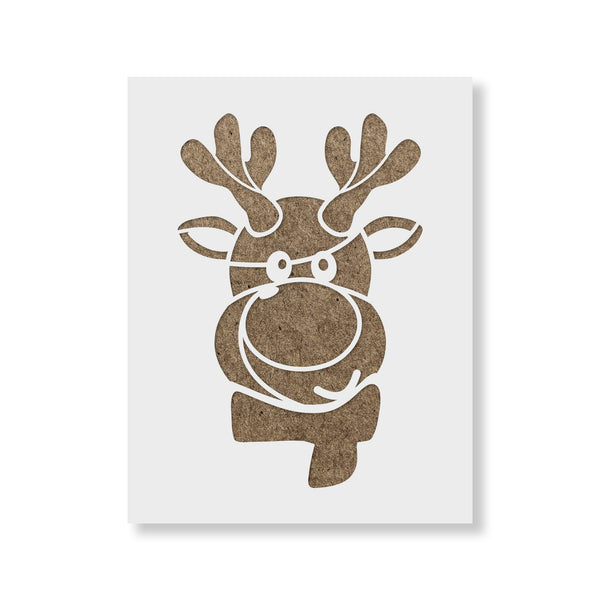 reindeer head stencil