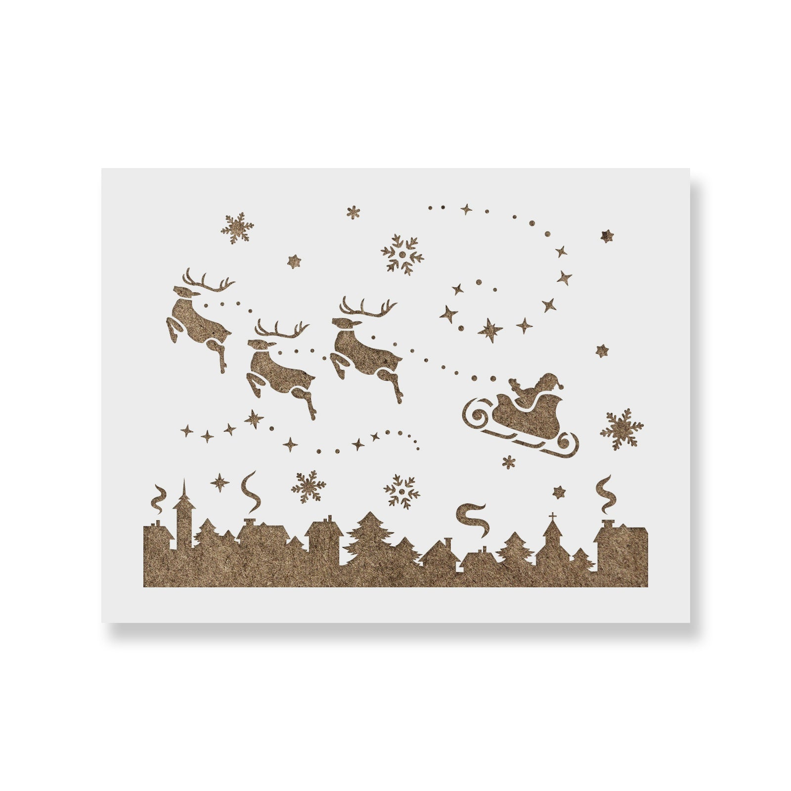 Santa Footsteps Stencils - Stencil Revolution