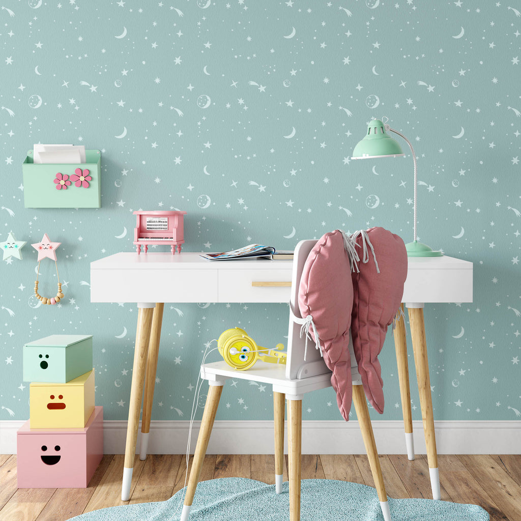 Sky Stars Pattern Wall Stencil