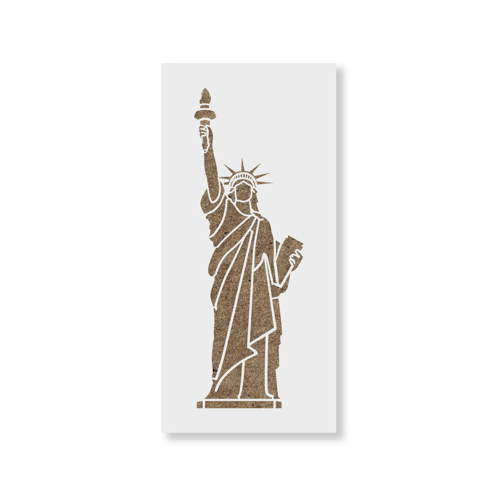 statue of liberty head stencil