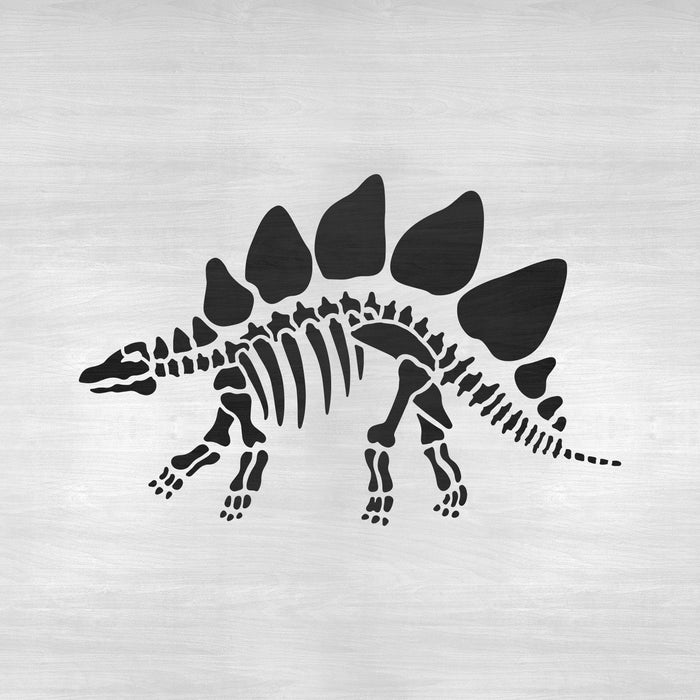 Stegosaurus Dinosaur Skeleton Stencil | Stencil Revolution