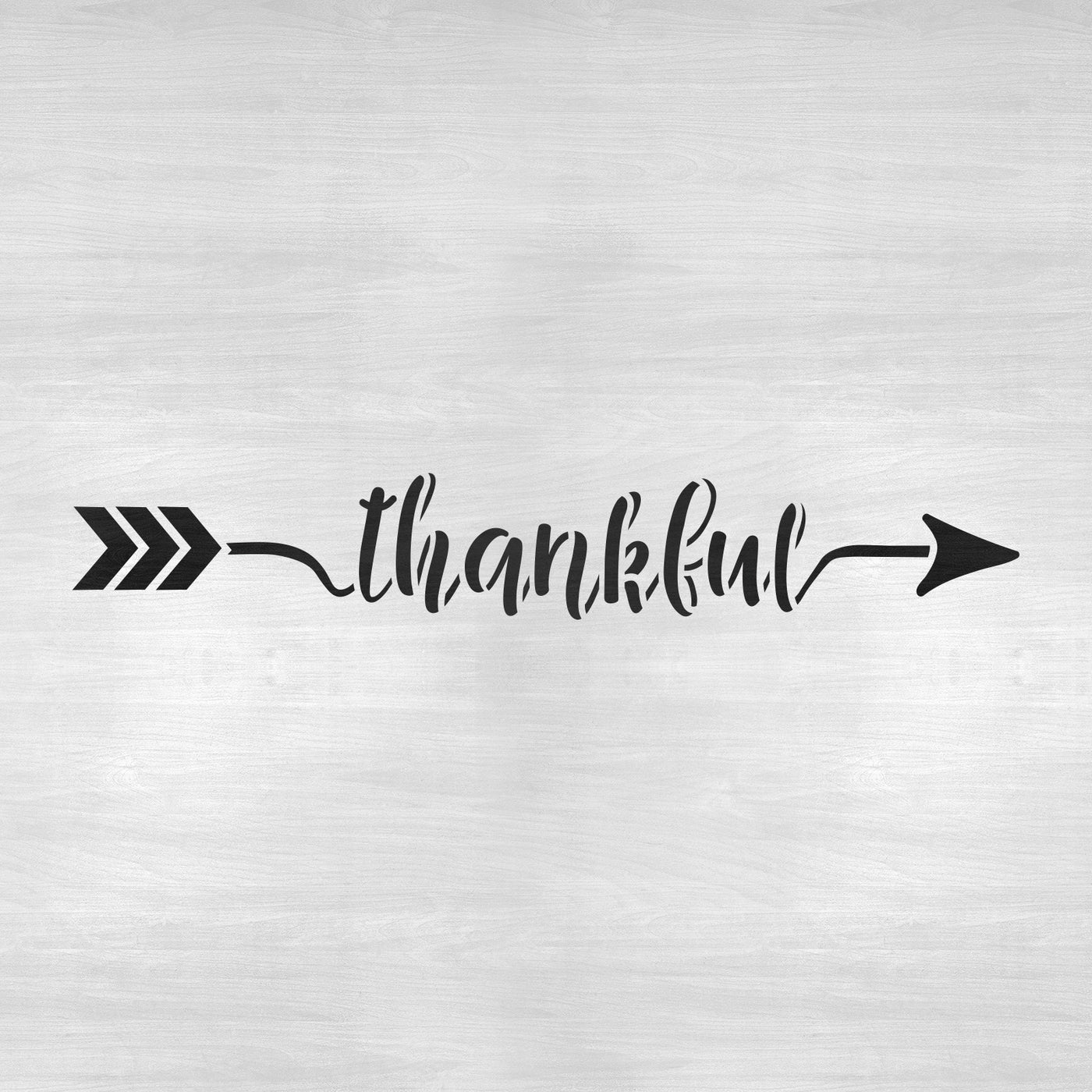 Thankful Arrow Stencil